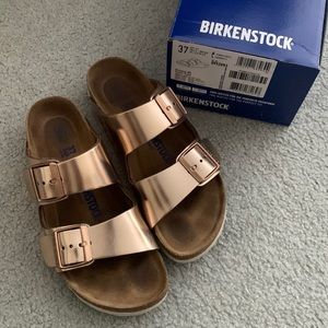 METALLIC COPPER BIRKENSTOCKS